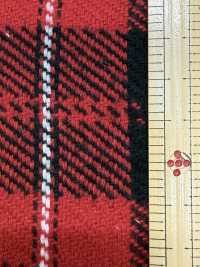 K-4028 Triple Yarn Twill Check Fuzzy[Textile / Fabric] Kuwamura Textile Sub Photo