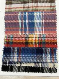 K-4028 Triple Yarn Twill Check Fuzzy[Textile / Fabric] Kuwamura Textile Sub Photo