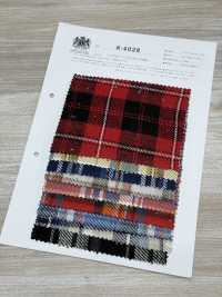 K-4028 Triple Yarn Twill Check Fuzzy[Textile / Fabric] Kuwamura Textile Sub Photo
