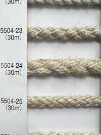 5504-24 Linen Series Round Cord Eight-Ply[Ribbon Tape Cord] RIVER Sub Photo
