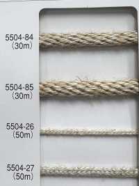 5504-85 Linen Series Round Cord Kongouuchi[Ribbon Tape Cord] RIVER Sub Photo