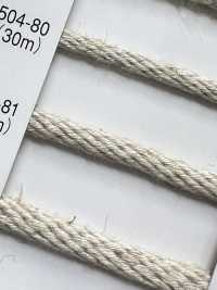 5504-81 Linen Series Round Cord Kongouchi[Ribbon Tape Cord] RIVER Sub Photo