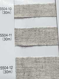 5504-11 Linen Series Plain Woven Tape[Ribbon Tape Cord] RIVER Sub Photo