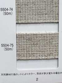5504-75 Linen Series Woven Binding Tape[Ribbon Tape Cord] RIVER Sub Photo