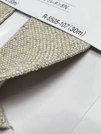 R-5505-107 Linen Series Rubber Tape[Ribbon Tape Cord] RIVER Sub Photo