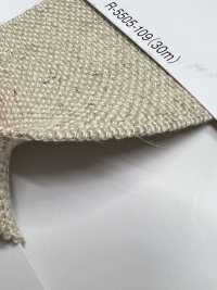 R-5505-109 Linen Series Rubber Tape[Ribbon Tape Cord] RIVER Sub Photo