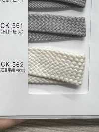 CK-562 Glossy Cord Stone-grain Flat Cord Extra Thick[Ribbon Tape Cord] Sub Photo