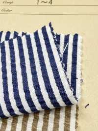 A-8172 Organic Cotton Seersucker Stripe[Textile / Fabric] ARINOBE Sub Photo