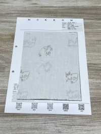 1026-648-1 60 Lawn Embroidery Cat[Textile / Fabric] HOKKOH Sub Photo