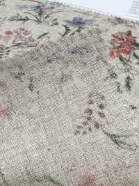 7026-700-5 CL Loomstate With Watercolor Floral Pattern[Textile / Fabric] HOKKOH Sub Photo