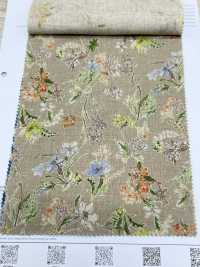 7026-700-5 CL Loomstate With Watercolor Floral Pattern[Textile / Fabric] HOKKOH Sub Photo