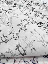 1026-625-10 60 Lawn Hand-Holding Animals[Textile / Fabric] HOKKOH Sub Photo