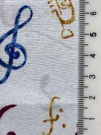 4026-665-1 60 Lawn Discharge Printing Musical Note[Textile / Fabric] HOKKOH Sub Photo