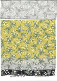KTS7135 Broadcloth With Small Floral And Cat Print[Textile / Fabric] Cotton Kobayashi Sub Photo