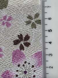 KKP2338-D-NSAKURA Futako Chirimen Lively Cherry Blossom[Textile / Fabric] Uni Textile(Komon Studio) Sub Photo
