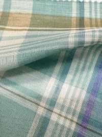 35528 80 % Thread Organic Cotton Lawn Madras Check[Textile / Fabric] SUNWELL Sub Photo