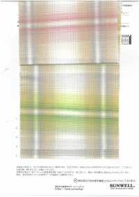 35527 Yarn-dyed Organic Cotton/ Linen/ Ramie Lawn Pale Ombre[Textile / Fabric] SUNWELL Sub Photo