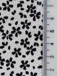 KKP3338-D1131 Futako Chirimen Cherry Blossom Snowstorm[Textile / Fabric] Uni Textile(Komon Studio) Sub Photo
