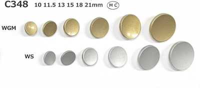 C348 Metal Button, Painted Finish