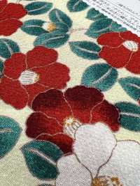 KKP2338-D-MODANTBK Futako Chirimen Modern Camellia[Textile / Fabric] Uni Textile(Komon Studio) Sub Photo