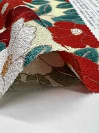 KKP2338-D-MODANTBK Futako Chirimen Modern Camellia[Textile / Fabric] Uni Textile(Komon Studio) Sub Photo
