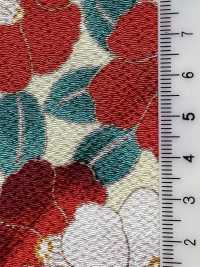 KKP2338-D-MODANTBK Futako Chirimen Modern Camellia[Textile / Fabric] Uni Textile(Komon Studio) Sub Photo