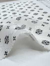 KKP4193-D301-123 Chiffon Cut Jacquard Monochromatic Print[Textile / Fabric] Uni Textile(Komon Studio) Sub Photo