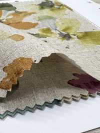7026-1710-3 CL Loomstate With Watercolor Floral Pattern[Textile / Fabric] HOKKOH Sub Photo