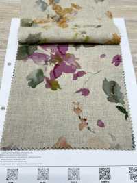 7026-1710-3 CL Loomstate With Watercolor Floral Pattern[Textile / Fabric] HOKKOH Sub Photo