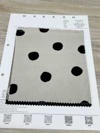 7026-1720-6 21W Corduroy Hand-painted Circle[Textile / Fabric] HOKKOH Sub Photo