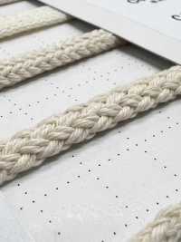 C10 Natural Material Cord PART1 10% Cotton Round Cord 6.0mm[Ribbon Tape Cord] Cordon Sub Photo