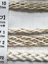 CK1 Natural Material Cord PART2 Cotton Kenaf 1 Round Cord 3.0mm[Ribbon Tape Cord] Cordon Sub Photo