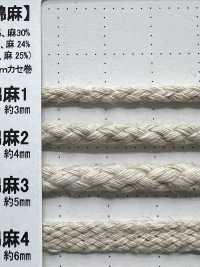 CL2 Natural Material Cord PART2 Linen 2 Round Cord 4.0mm[Ribbon Tape Cord] Cordon Sub Photo