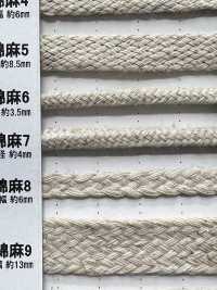 CL7 Natural Material Cord PART 2 Linen 7 Round Cord With Core 4.0mm[Ribbon Tape Cord] Cordon Sub Photo