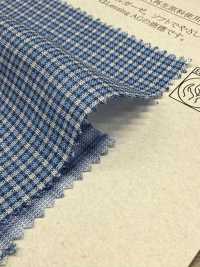 14425 60 Thread/Tencel™ Lyocell Fiber Double Gauze Blue Check[Textile / Fabric] SUNWELL Sub Photo