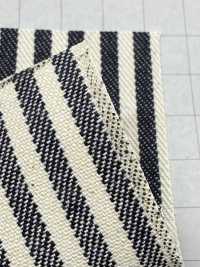 W3333-D Cotton Bold Stripe Hickory Denim 10oz[Textile / Fabric] Yoshiwa Textiles Sub Photo
