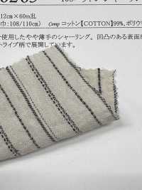 26265 40 Single Thread Cotton Shirring Brushed Stripe[Textile / Fabric] SUNWELL Sub Photo