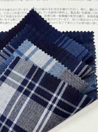 26263 21 Well Indigo Corduroy Check Shirt[Textile / Fabric] SUNWELL Sub Photo