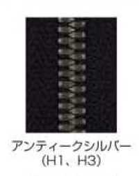 8SGWH3C-SLSH-H Head-to-head EXCELLA® Zipper Size 8 Antique Silver Closed-End Double YKK Additional Images