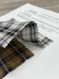 35534 Fuwa.60 Single Thread Cotton Shirring Herringbone Mini Tartan Check[Textile / Fabric] SUNWELL Sub Photo