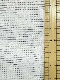 A-1581 Sashiko-style Botanical Flower Jacquard[Textile / Fabric] ARINOBE Sub Photo