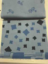 A-1532 Pattern Mix Indigo Dyed Print[Textile / Fabric] ARINOBE Sub Photo