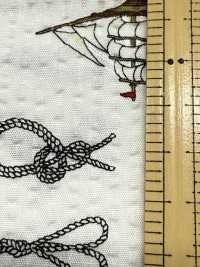 82170 Ripple Cross: The Sea Is A Man's Nostalgia - Rope & Ship[Textile / Fabric] VANCET Sub Photo