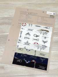 82170 Ripple Cross: The Sea Is A Man's Nostalgia - Rope & Ship[Textile / Fabric] VANCET Sub Photo