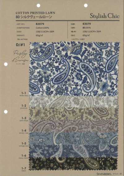 83079 80 Silk Veil Lawn Paisley&Sarasa