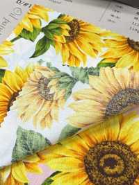 850541 Broadcloth Himawari Oil Painting Touch[Textile / Fabric] VANCET Sub Photo