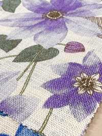 850558 Linen-like Slav Salon De Fleur Clematis[Textile / Fabric] VANCET Sub Photo