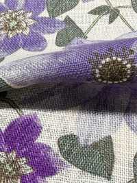 850558 Linen-like Slav Salon De Fleur Clematis[Textile / Fabric] VANCET Sub Photo