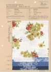 850559 Linen-like Slub Salon De Fleur Petit Bouquet
