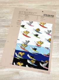850599 Broadcloth Stylish Pop: Surfing Dogs[Textile / Fabric] VANCET Sub Photo